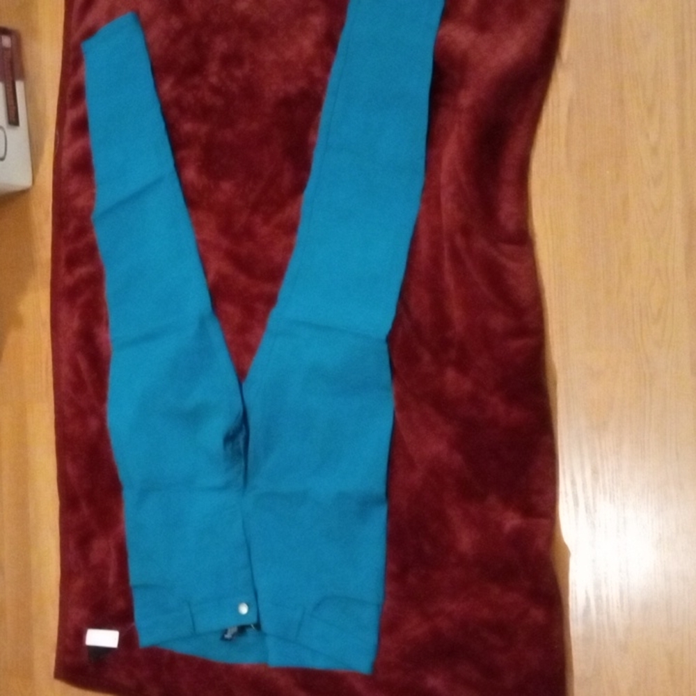 New Directions teal straight leg pants